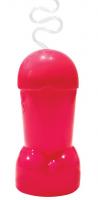 Bachelorette Party Penis Sipper Sport Bottle - Pink Pecker Cup w Curvy Crazy Straw